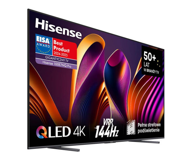 Hisense 100E7NQ PRO 100" QLED 4K 144Hz VIDAA Full Array Dolby Vision - 1269177 - zdjęcie 2